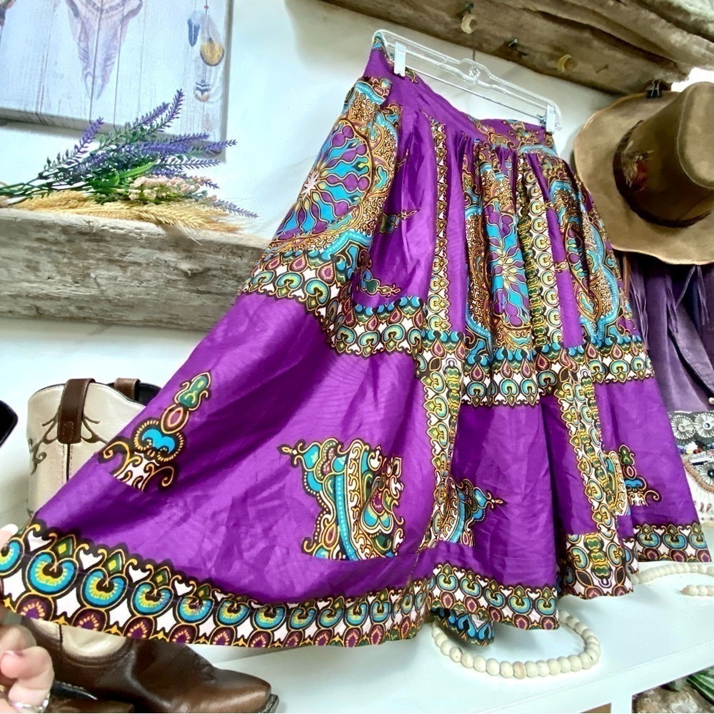Artisan rare midi Gypsy skirt w spell/free People hippy boho vibe